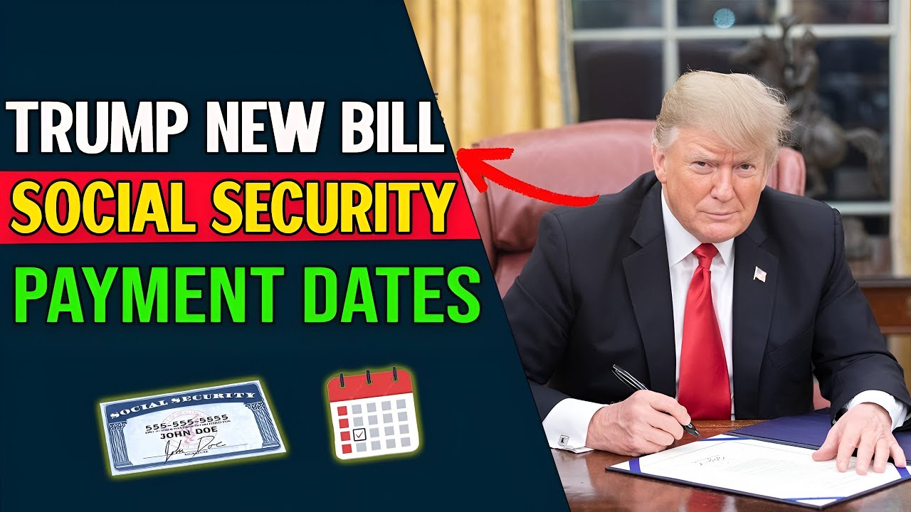 New Dates and Amounts Released | Trump approved new bill for social security