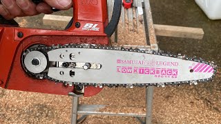 Samurai legend LK02011SPを18v最速チェンソーで試す - YouTube