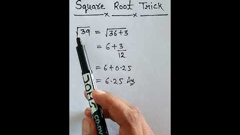 Square Root Trick .. #connect4success #mathstricks #squareroottricks