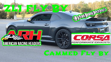 Camaro ZL1 FLY BY - ARH Headers NO CATS - 3" Corsa Catback 4" TIPS - Camaro ZL1 EXHAUST