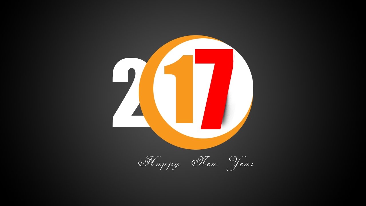 Create New Year Greeting 2017  in Photoshop
