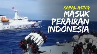 VIDEO Detik-detik Kapal China yang Masuk ke Laut Natuna Diusir KRI Tjiptadi-381