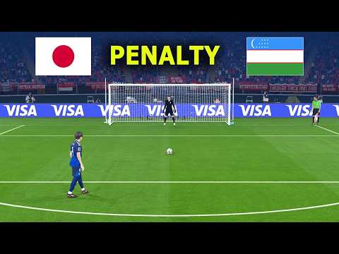 JAPAN vs UZBEKISTAN PENALTIES | Quarter - Final | Asian Cup 2026 | Full Match All Goals | Simulatio