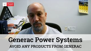 Generac Power Systems Reviews "Horrible Warranty Service"