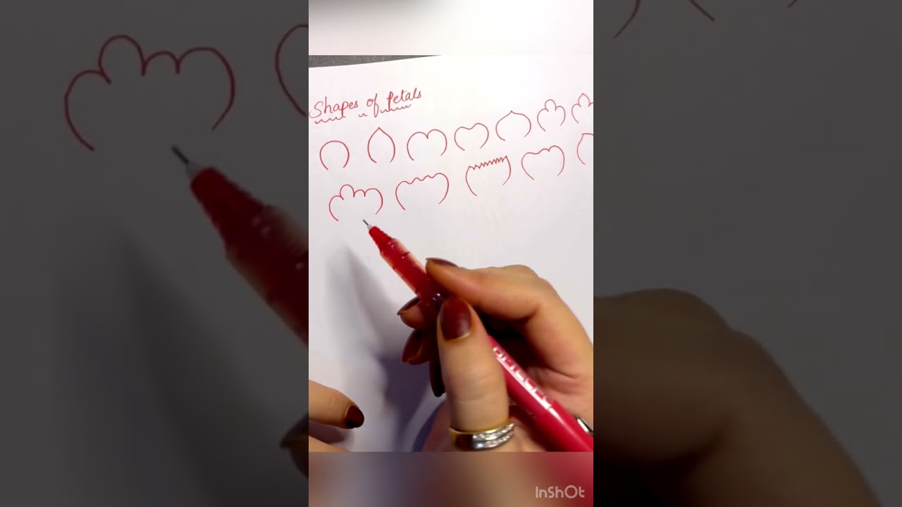 Формы лепестков / Простые приемы / Секретные приемы / Различные виды лепестков и техники детализации