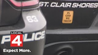 Questions surround 'In God We Trust' decals on police cars in St. Clair Shores