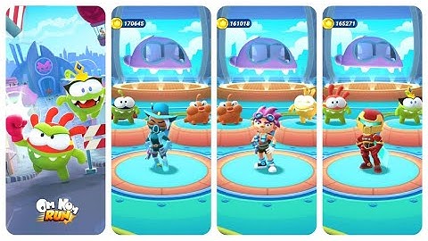 Om Nom Run Tech Kid vs Space Cowgirl vs Sword Kid