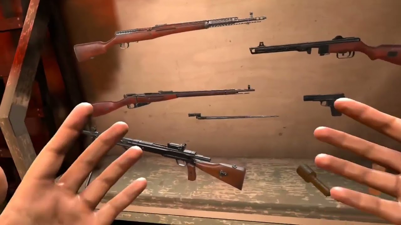 Shooting every gun in Pavlov