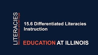 15.6 Differentiated Literacies Instruction