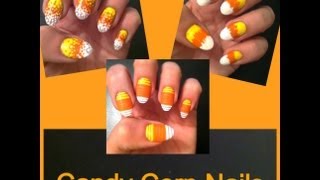 Candy corn nails