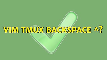 vim tmux backspace ^? (4 Solutions!!)