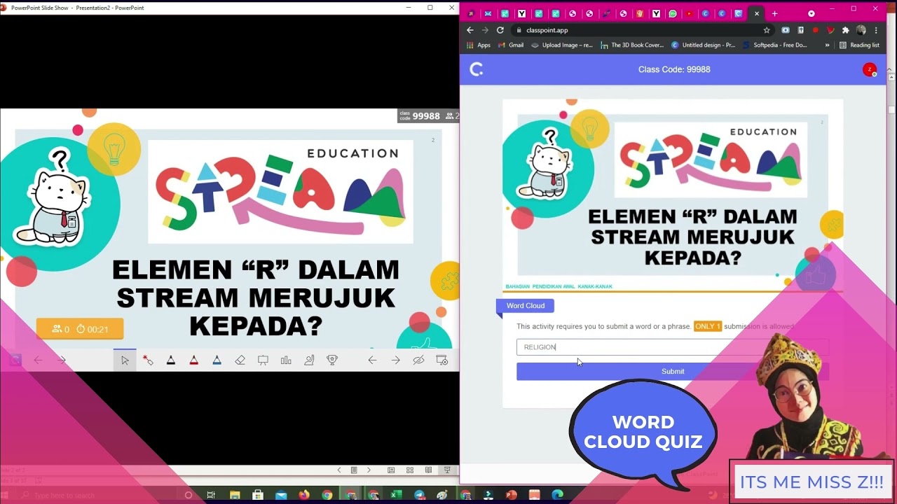 Creating interactive quiz via classpoint!