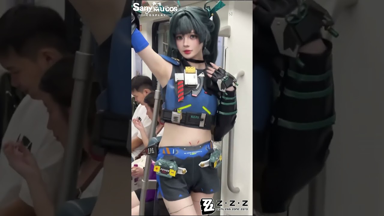 【SanyMuCos】Zenless Zone Zero Encountering Qingyi on the subway #Zenlesszonezero #Qingyi #cosplay