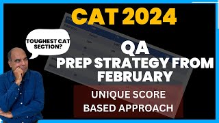 CAT 2024: Quants PREP FROM February  The SCORE BASED Approach | Arun Sharma