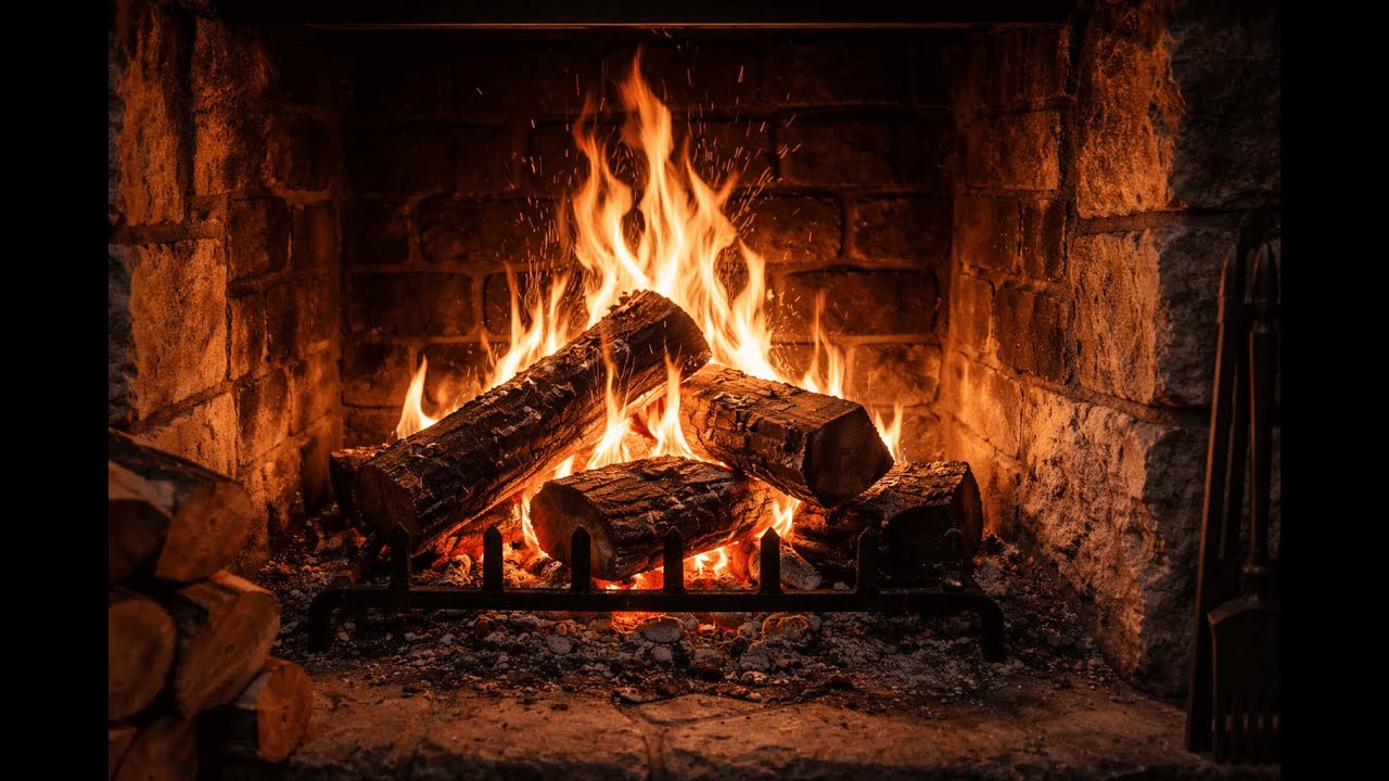 7/24 KESİNTİSİZ REKLAMSIZ 4K ATEŞ VE ŞÖMİNE ÇITIRTISI I KLASİK MÜZİK DİNLETİSİ EŞLİĞİYLE