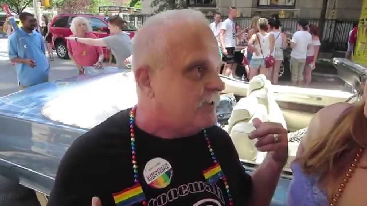 Stonewall Veteran Peter in the New York City Heritage of Pride Parade