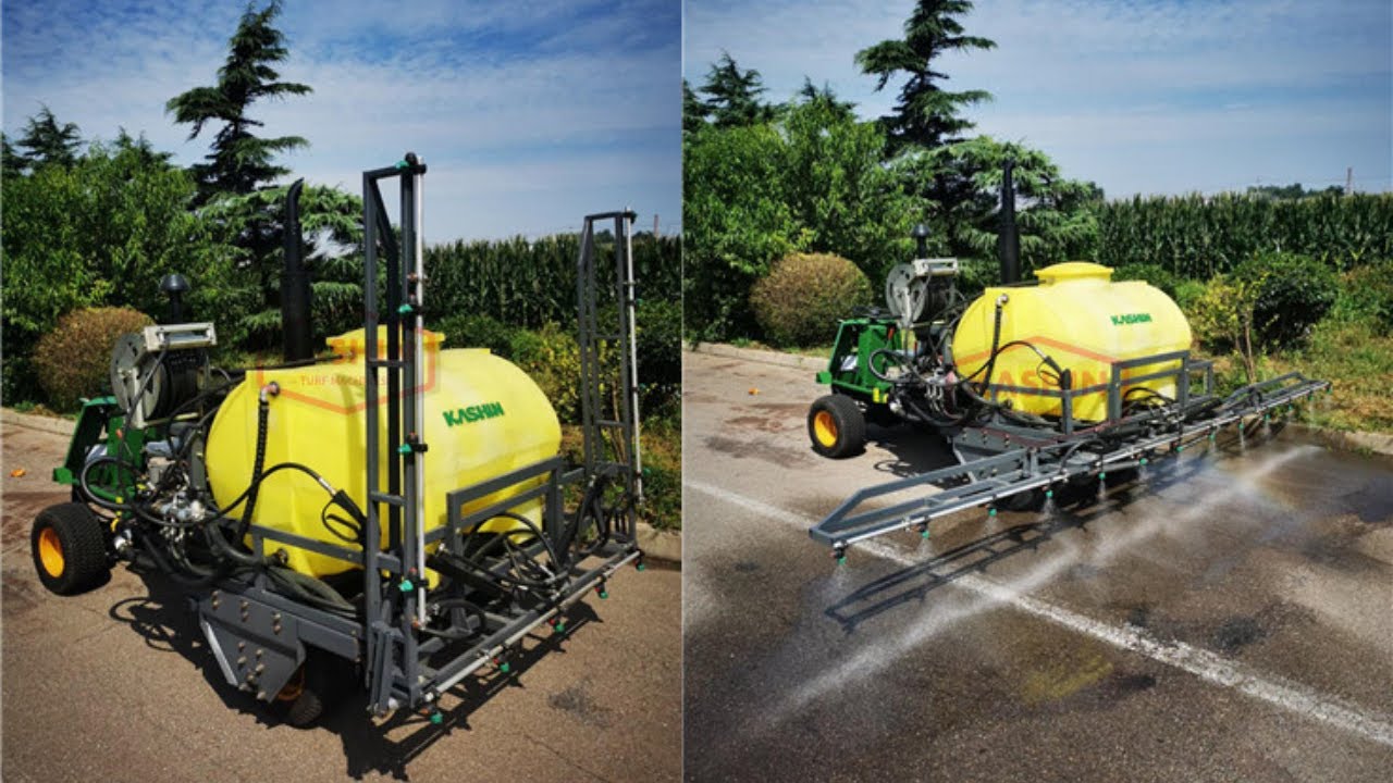 Product display of turf sprayer machine from China. YouTube