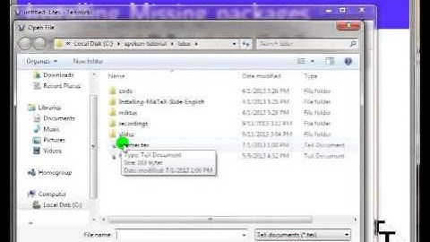 LaTeX on Windows using TeXworks - English