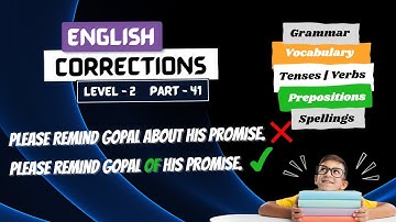 Learn English with Common Errors Level 2 Part 41  | Spotting errors | English Mistakes