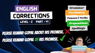 Learn English with Common Errors Level 2 Part 41  | Spotting errors | English Mistakes