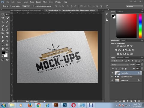 how to use mockup easy in photoshop - YouTube