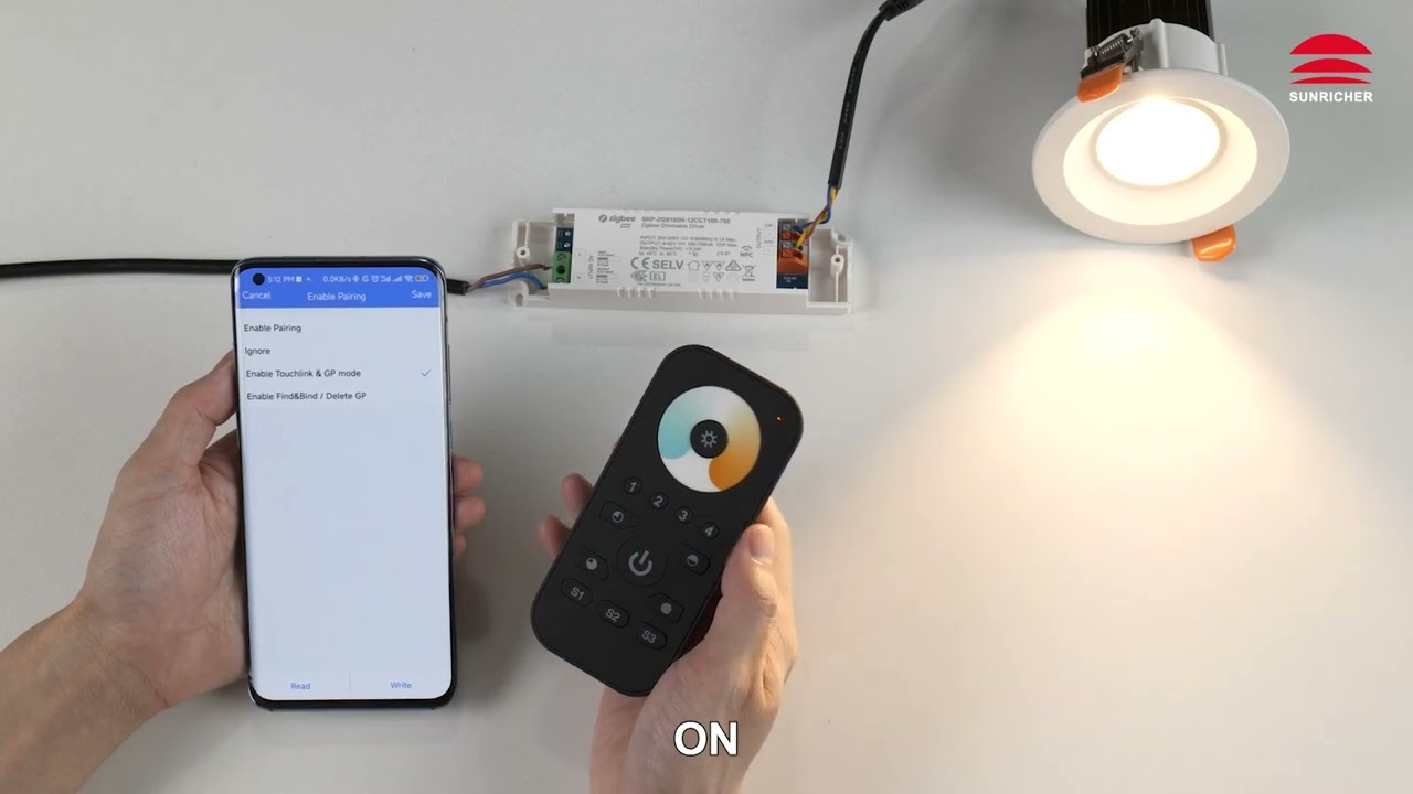 Touch Link with Zigbee Remoter