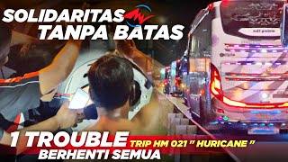 PECAH BAN PAS DI TOL ... !!! 😱 BEGILAH KALAU ARMADA PO HARYANTO SEDANG TROUBLE || Trip HM 021