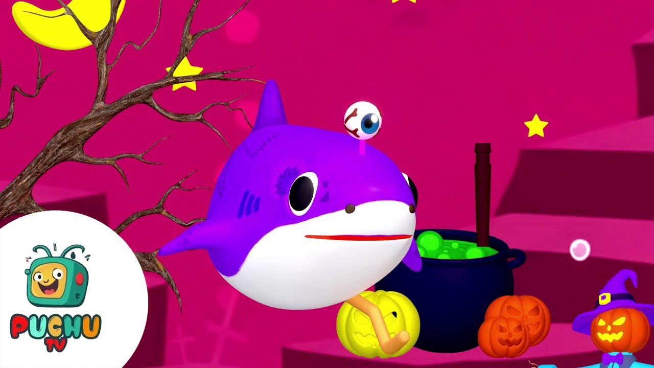 Хэллоуин: Кошелек или жизнь: Акулёнок | Детские стишки и песенки | Puchu Tv