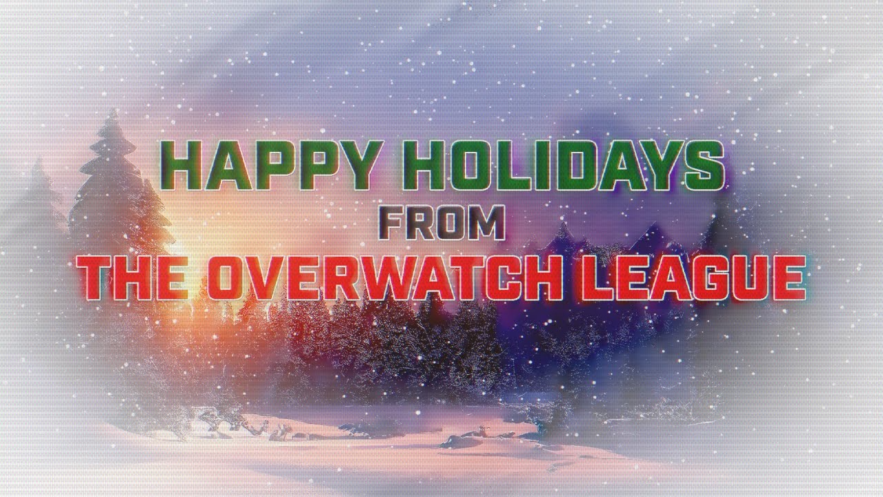 Happy Holidays from the Overwatch League 🧡☃️