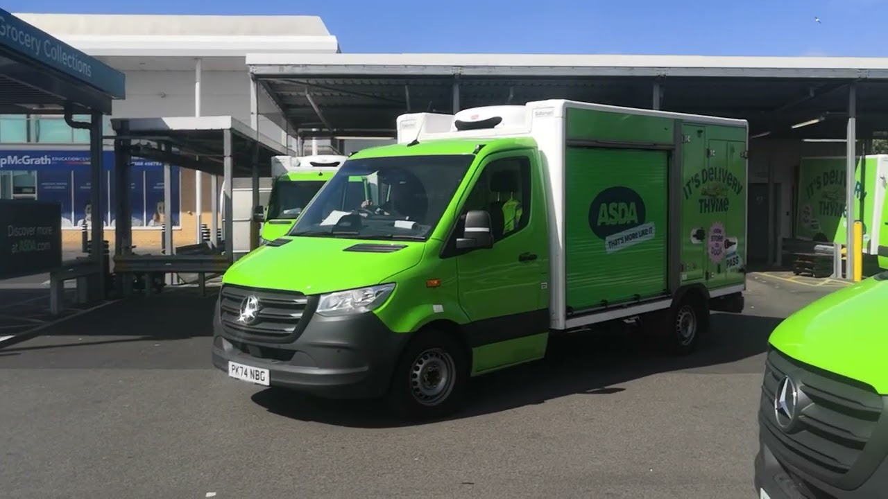 Asda delivery van mercedes sprinter 