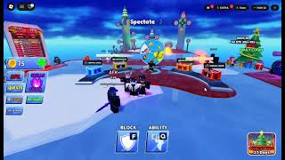 Playing Bladeball Roblox With My Little Cousin