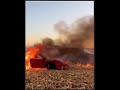 Ferrari on fire