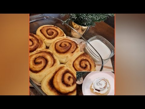@Cinnamon Rolls(lemon condensed milk frosting)