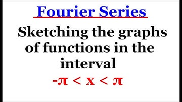 Sketching Graphs Of Functions | Fourier Series.