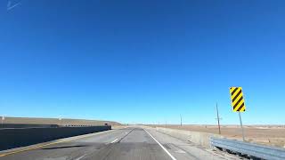 Driving Part 1 from Sidney, Nebraska to Pine Bluffs, Wyoming / Dry and Desolate