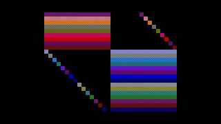 Munching Squares by goblinish / Dmitry Krapivin (ZX Spectrum 512b intro DiHalt 2012)