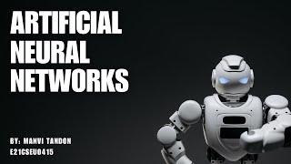 ANN | Bridging Gap Between Humans & Machines