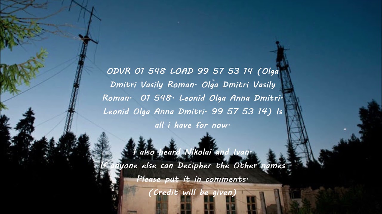 UVB-76 Speaking Higher Quality