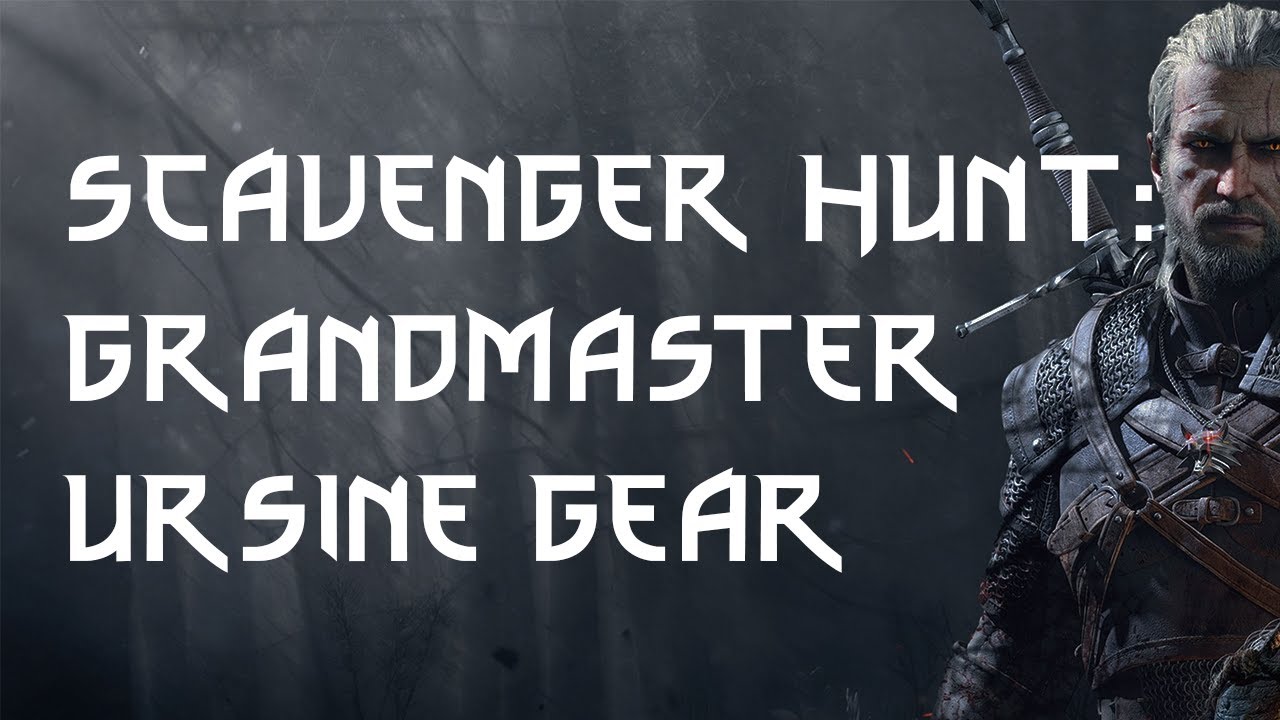 SCAVENGER HUNT GRANDMASTER URSINE GEAR | SIDE QUEST | The Witcher 3 Gameplay Walkthrough [4K 60FPS]