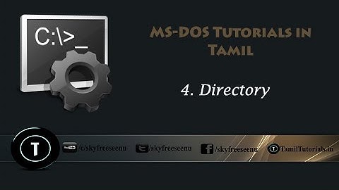 MS DOS Tutorial in Tamil 4  Directory
