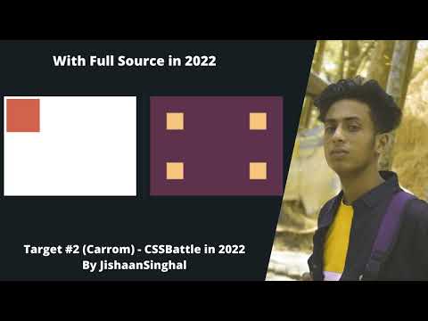 Target #2 Carrom CSSBattle with full source code in 2022 By JishaanSinghal