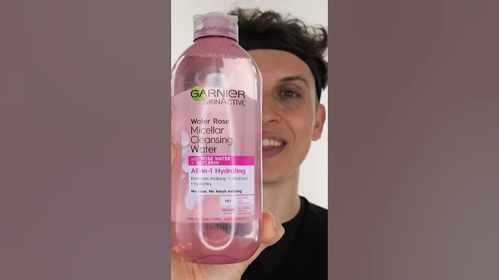 Pink Micellar Cleansing Water 💧 #shorts