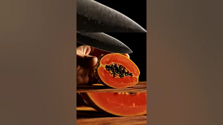 ASMR - Cutting glass papaya. #asmr #asmrsounds #asmreating #asmrvideo #asmrtiktoks #relaxing
