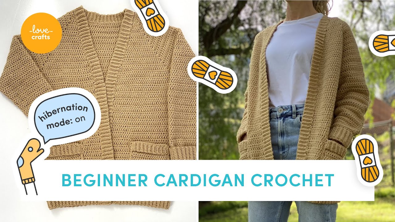 Learn To Crochet: A Beginners Guide To The Basics – Cardigang