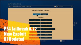 PS4 Jailbreak 6.72 New Exploit Release With Updated UI - Most Stable