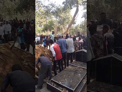 Coffin Carrying Late Mum L G Kulema On 15 July 2024 At Mtanga Village TA Mavwere In Mchinji Malawi 