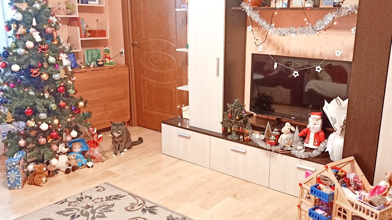 Предновогодняя уборка☃️ Небольшой рум тур🎄