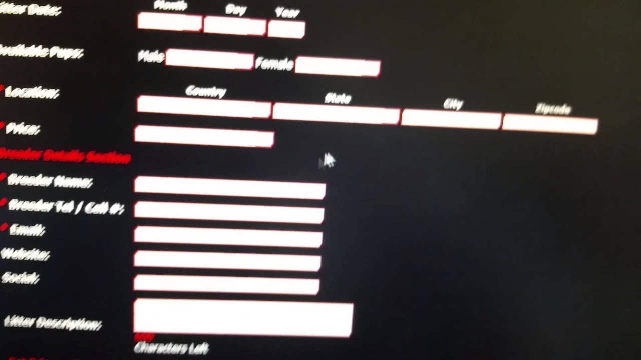 BullyPedia: "BREEDINGS" TAB