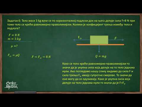 Sila teže i sila trenja - zadaci - deo 4 - Fizika za 7. razred (#28) | SuperŠkola