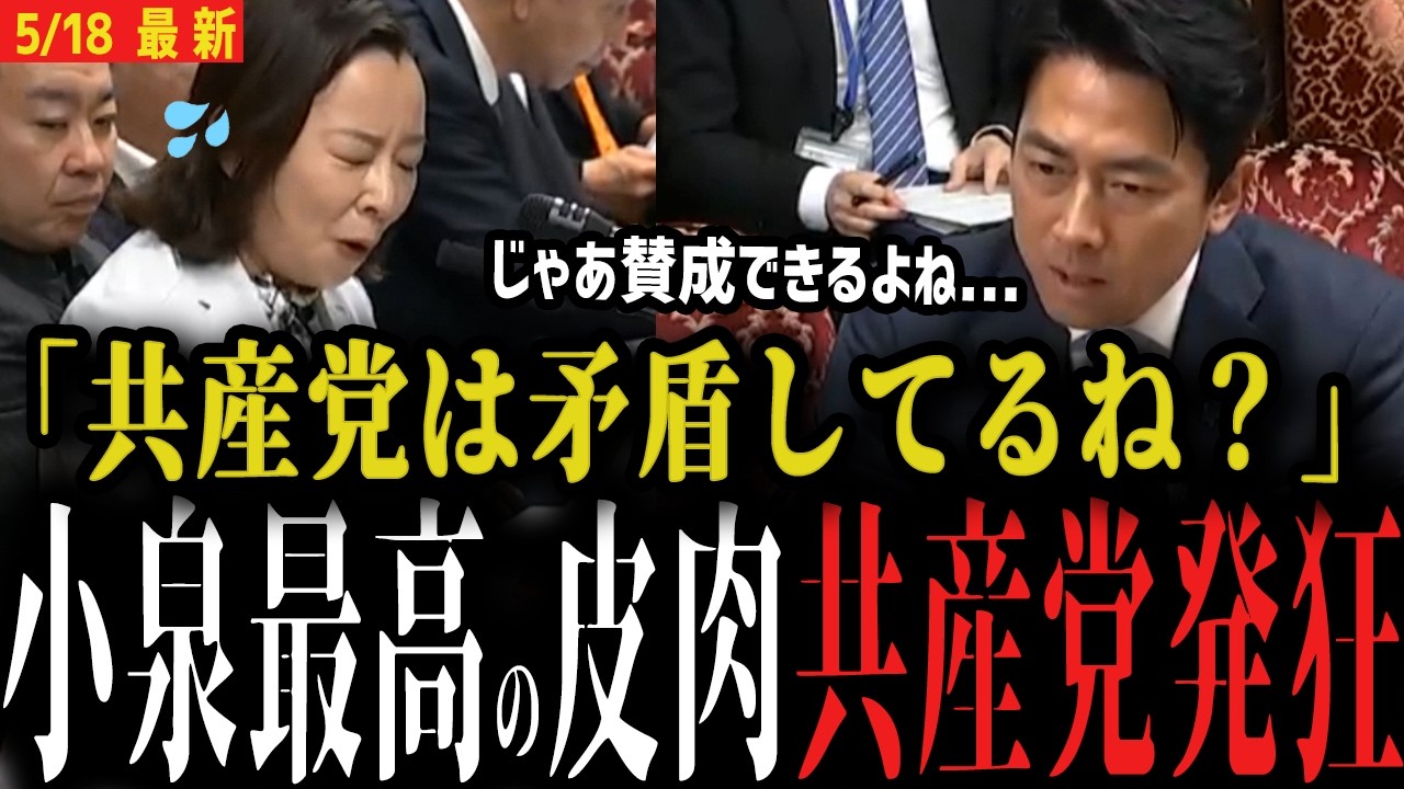 【小泉大臣最高の皮肉】日本共産党発狂…「じゃあ賛成できるよね？」矛盾を突かれる...【戦争 自衛隊】